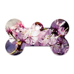 Sakura In The Shade Dog Tag Bone (two Sides) by FunnyCow