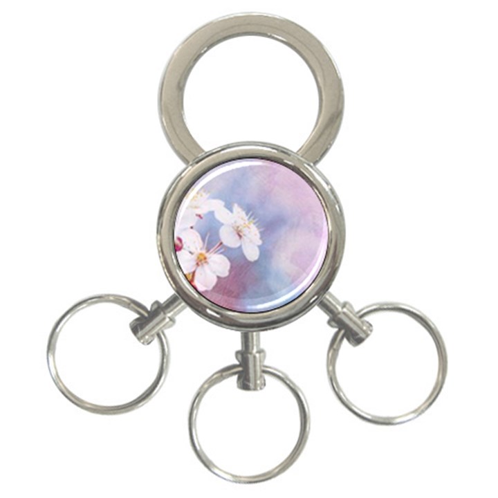 Pink Mist Of Sakura 3-Ring Key Chains