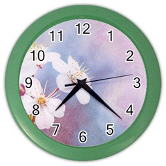 Pink Mist Of Sakura Color Wall Clock by FunnyCow