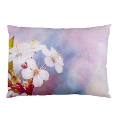 Pink Mist Of Sakura Pillow Case by FunnyCow