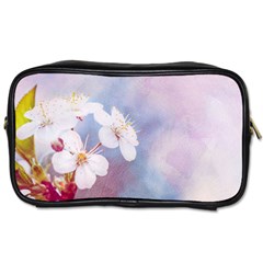 Pink Mist Of Sakura Toiletries Bags by FunnyCow