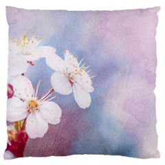 Pink Mist Of Sakura Large Cushion Case (two Sides) by FunnyCow