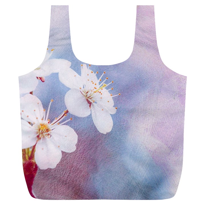 Pink Mist Of Sakura Full Print Recycle Bags (L) 