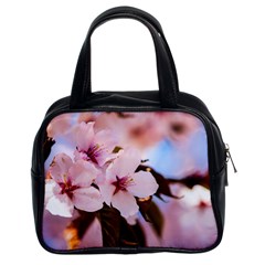 Three Sakura Flowers Classic Handbags (2 Sides) by FunnyCow