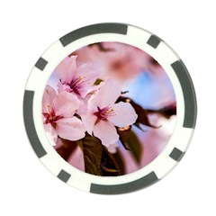 Three Sakura Flowers Poker Chip Card Guard (10 Pack) by FunnyCow