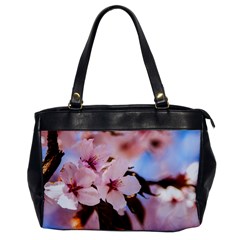 Three Sakura Flowers Office Handbags by FunnyCow