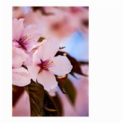 Three Sakura Flowers Small Garden Flag (two Sides) by FunnyCow