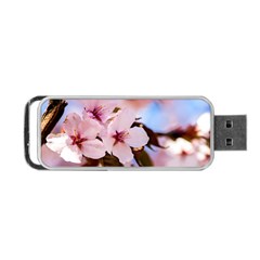 Three Sakura Flowers Portable Usb Flash (one Side) by FunnyCow