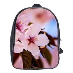 Three Sakura Flowers School Bag (xl) by FunnyCow