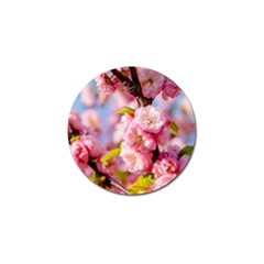 Flowering Almond Flowersg Golf Ball Marker by FunnyCow