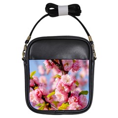 Flowering Almond Flowersg Girls Sling Bags by FunnyCow