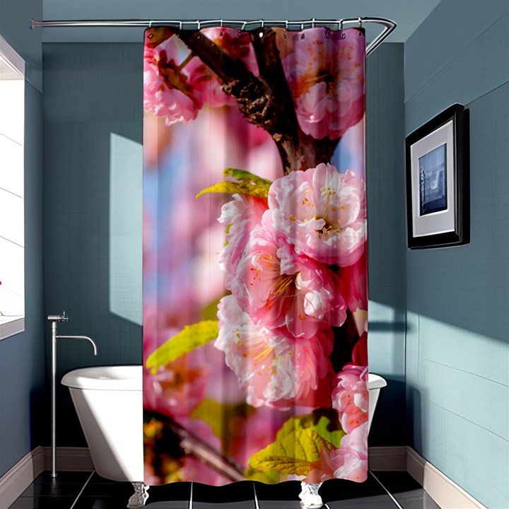 Flowering Almond Flowersg Shower Curtain 36  x 72  (Stall) 