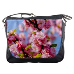 Flowering Almond Flowersg Messenger Bags by FunnyCow