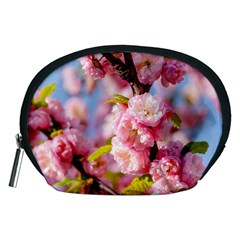 Flowering Almond Flowersg Accessory Pouches (medium)  by FunnyCow