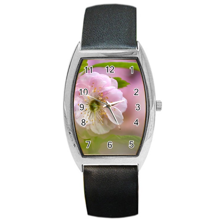 Single Almond Flower Barrel Style Metal Watch