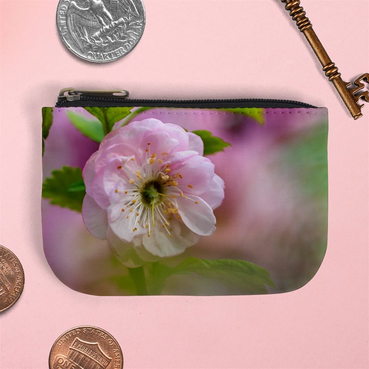 Single Almond Flower Mini Coin Purses