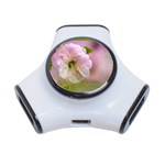 Single Almond Flower 3-Port USB Hub Front