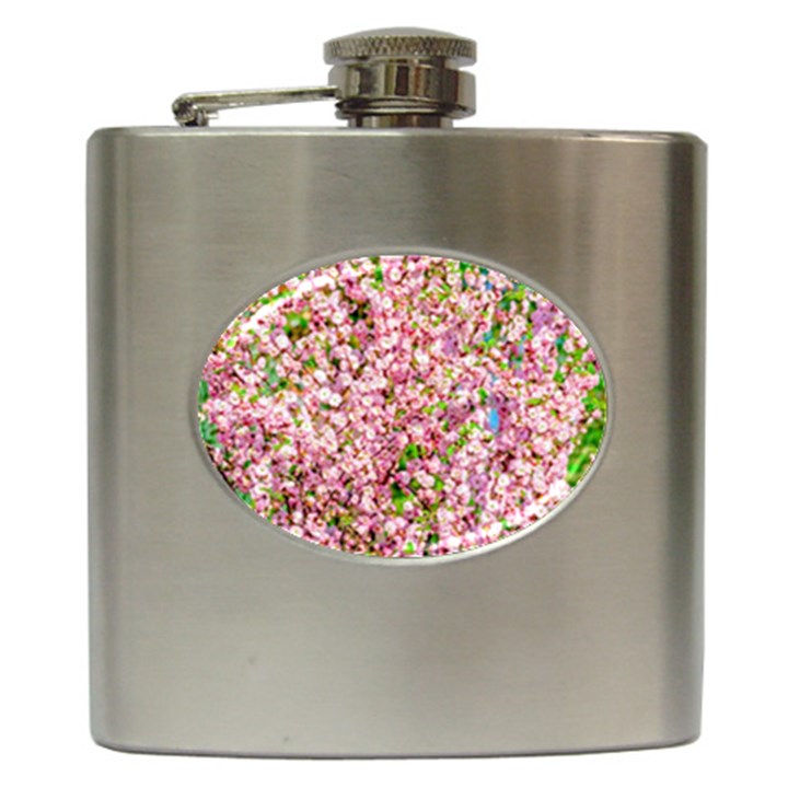 Almond Tree In Bloom Hip Flask (6 oz)