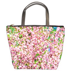 Almond Tree In Bloom Bucket Bags by FunnyCow