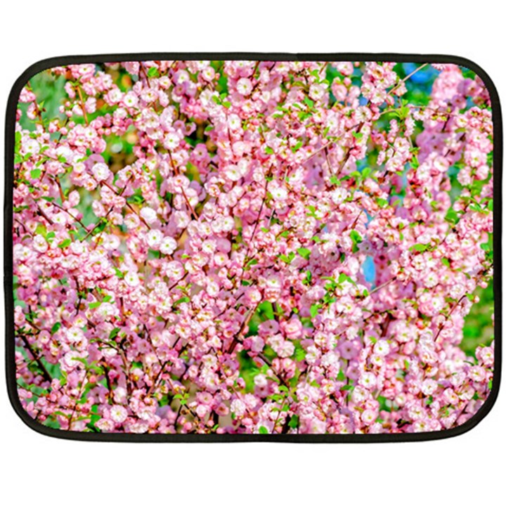 Almond Tree In Bloom Fleece Blanket (Mini)