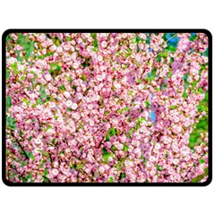 Almond Tree In Bloom Double Sided Fleece Blanket (large)  by FunnyCow