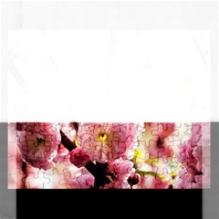 Blooming Almond At Sunset Rectangular Jigsaw Puzzl by FunnyCow