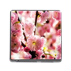 Blooming Almond At Sunset Memory Card Reader (square 5 Slot) by FunnyCow