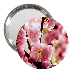 Blooming Almond At Sunset 3  Handbag Mirrors by FunnyCow