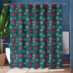 Teal Hats Shower Curtain 60  x 72  (Medium)  60 x72  Curtain