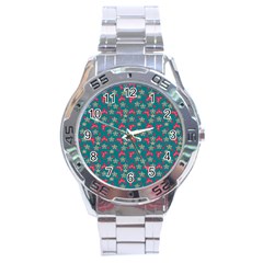 Teal Hats Stainless Steel Analogue Watch by snowwhitegirl