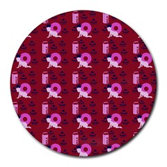 Punk Baby Red Round Mousepads by snowwhitegirl