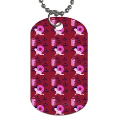 Punk Baby Red Dog Tag (two Sides) by snowwhitegirl