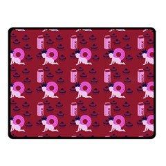 Punk Baby Red Fleece Blanket (small) by snowwhitegirl