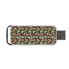 Brown With Blue Hats Portable Usb Flash (two Sides) by snowwhitegirl