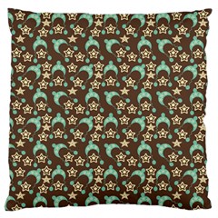 Brown With Blue Hats Standard Flano Cushion Case (one Side) by snowwhitegirl