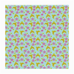 Blue Star Yellow Hats Medium Glasses Cloth (2-side) by snowwhitegirl