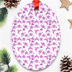 Violet Winter Hats Ornament (oval) by snowwhitegirl