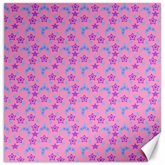 Pink Star Blue Hats Canvas 20  X 20   by snowwhitegirl