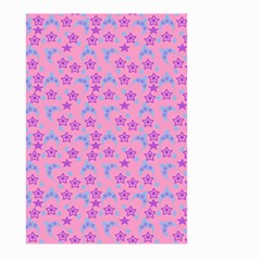 Pink Star Blue Hats Large Garden Flag (two Sides) by snowwhitegirl