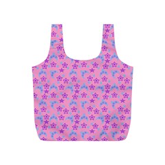 Pink Star Blue Hats Full Print Recycle Bags (s)  by snowwhitegirl