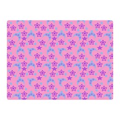 Pink Star Blue Hats Double Sided Flano Blanket (mini)  by snowwhitegirl