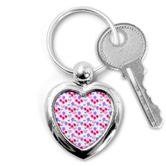 Pastel Cherries Key Chains (heart)  by snowwhitegirl