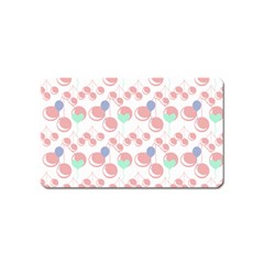 Bubblegum Cherry White Magnet (name Card) by snowwhitegirl