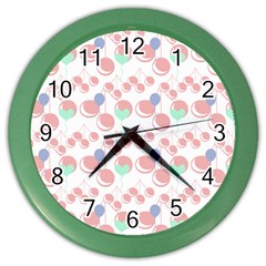 Bubblegum Cherry White Color Wall Clock by snowwhitegirl