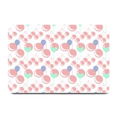 Bubblegum Cherry White Plate Mats by snowwhitegirl