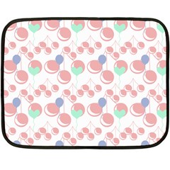 Bubblegum Cherry White Fleece Blanket (mini) by snowwhitegirl