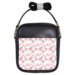 Bubblegum Cherry White Girls Sling Bags by snowwhitegirl