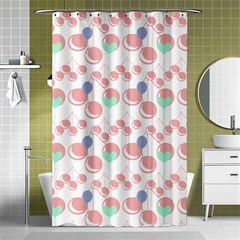 Bubblegum Cherry White Shower Curtain 48  X 72  (small)  by snowwhitegirl