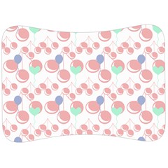 Bubblegum Cherry White Velour Seat Head Rest Cushion by snowwhitegirl