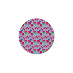 Bubblegum Cherry Blue Golf Ball Marker by snowwhitegirl